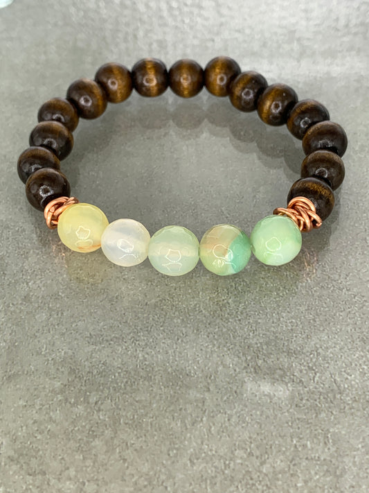 Wooden Amazonite Bracelet