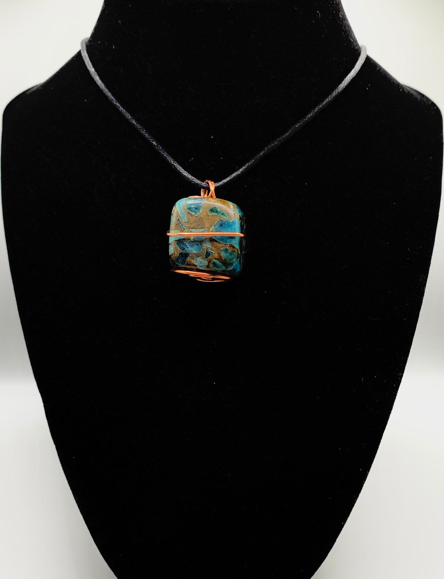 Jasper and Copper Pendant
