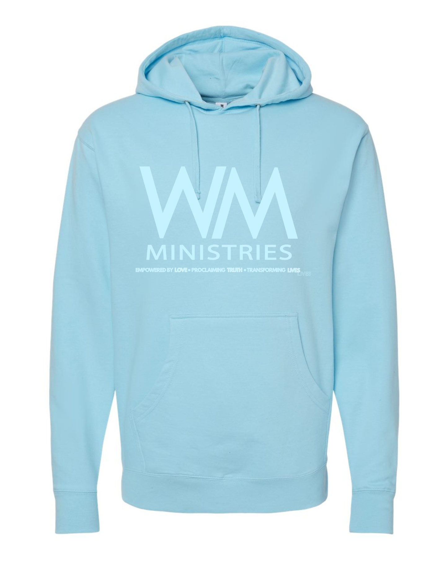 WM Adult Monochromatic Blue Hoodie