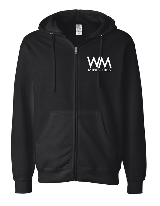 WM Adult Black Zip-Up