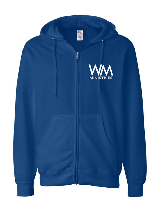 WM Adult Blue Zip-Up