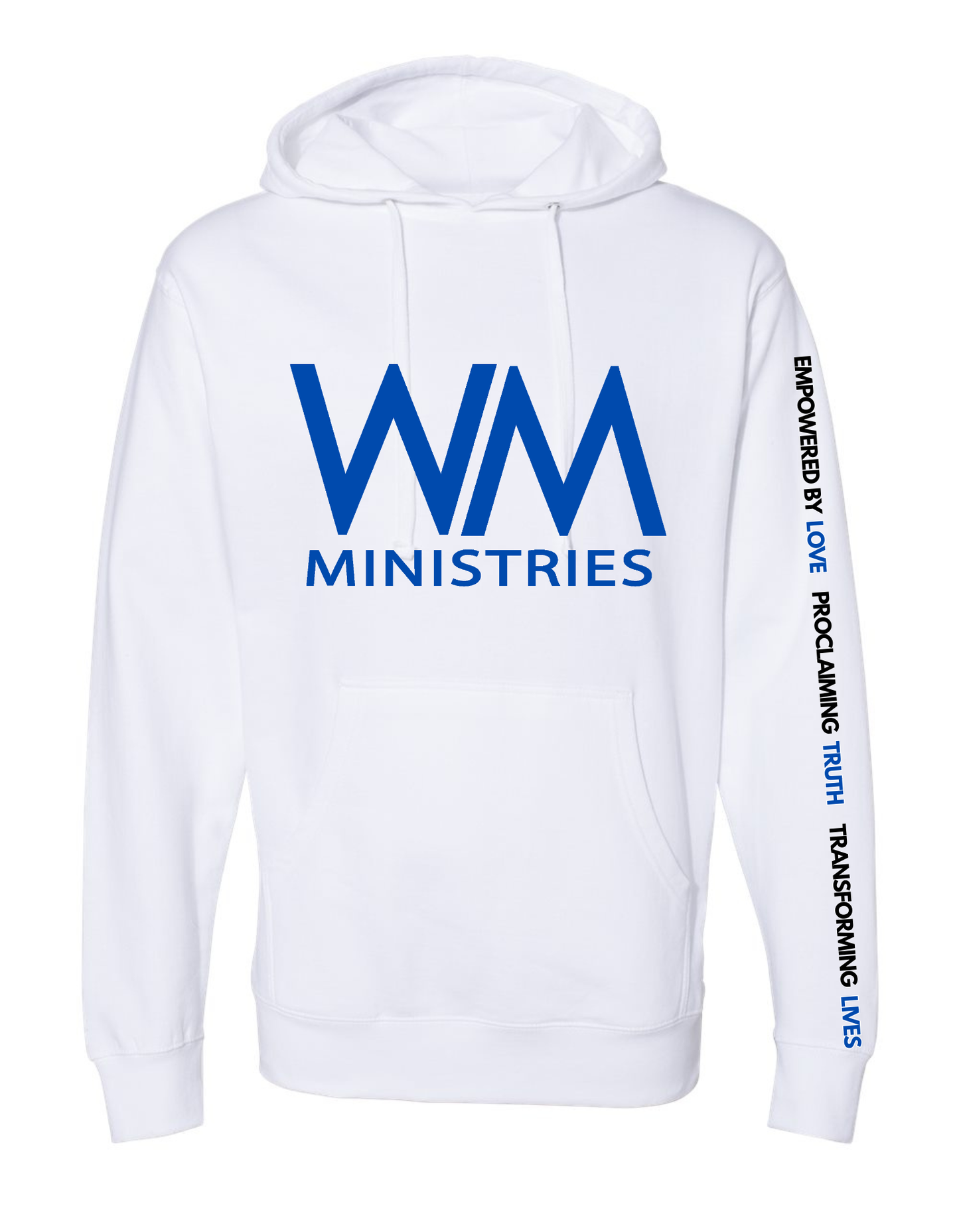WM Adult White Hoodie
