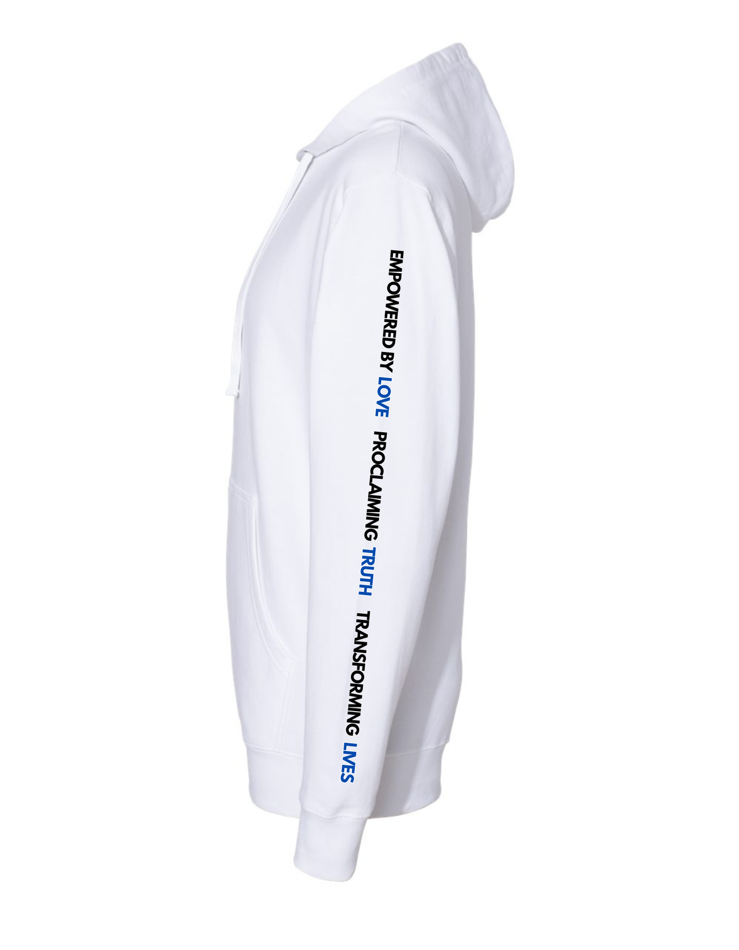 WM Adult White Hoodie