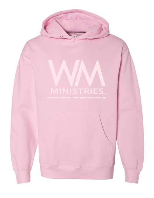 WM Adult Monochromatic Pink Hoodie